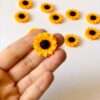 Small Sunflower Stud Earrings