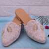 Women Embellished Peacock Ethnic Mule Flat