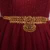 Golden Sequinned Goddess Kamarbandh (Waist Chain) with Stones