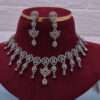 American Diamond Necklace Set with Earrings