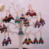 Tepees of Terracotta Multicolour Tribal Dangle Earrings