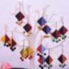 Terracotta Kites Tribal Multi colour Dangle Earrings