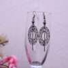 Oxidised Crystal Fashion Dangle Earrings