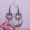 Oxidised Crystal Fashion Dangle Earrings
