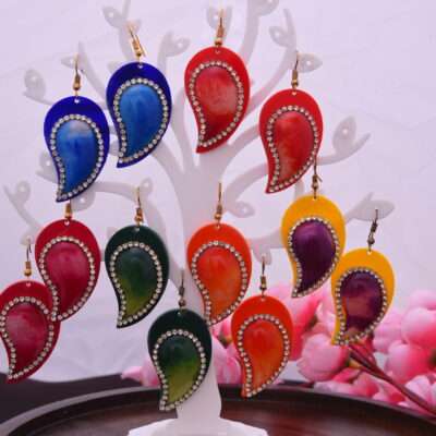 Paisley Shaped Drop Earrings