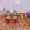 Meenakari Beautiful Small Jhoomka Earrings