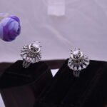 Tall Solitaire Crystal & American Diamond Ring
