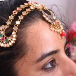 Meenakari Crystals Bridal Matha Patti / Sheesh Phool