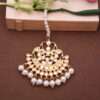 Gold Plated Beautiful Kundan Maangtikka