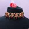 Kundan Choker Set with Dangle Earrings & Maangtika