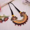 Terracotta Necklace Set with Earrings