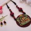 Terracotta Necklace Set with Earrings