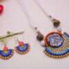 Terracotta Necklace Set with Earrings
