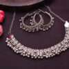 Oxidised Ghungroo Necklace Set With Earrings