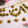 Florets Fabric Choker Set with Earrings