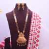 Antique Gold Traditional Long NecklaceSet with Earrings